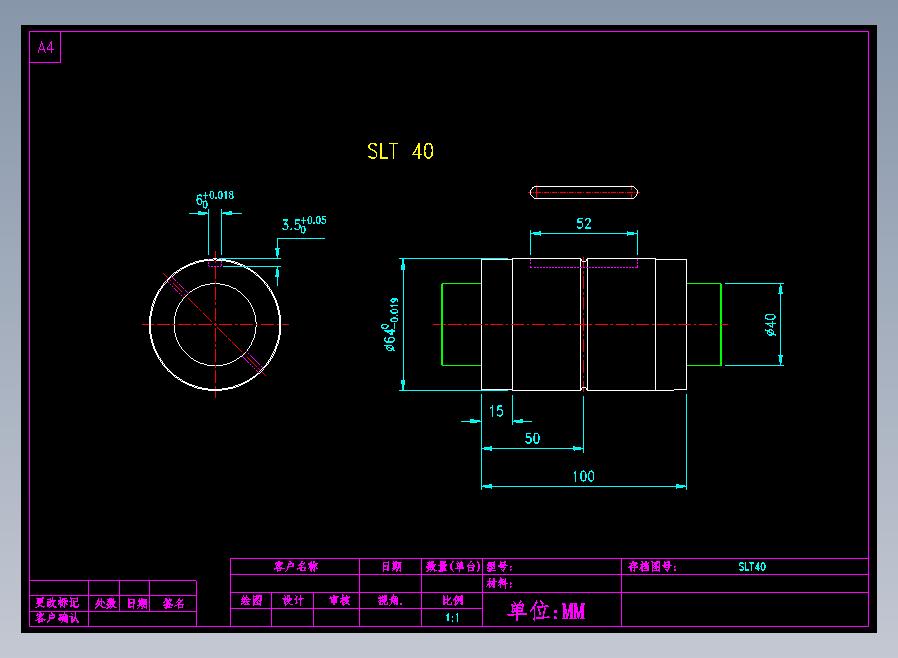 SLT 40滚珠花健、支撑座、滚珠丝杠、交叉导轨、直线模组.dwg