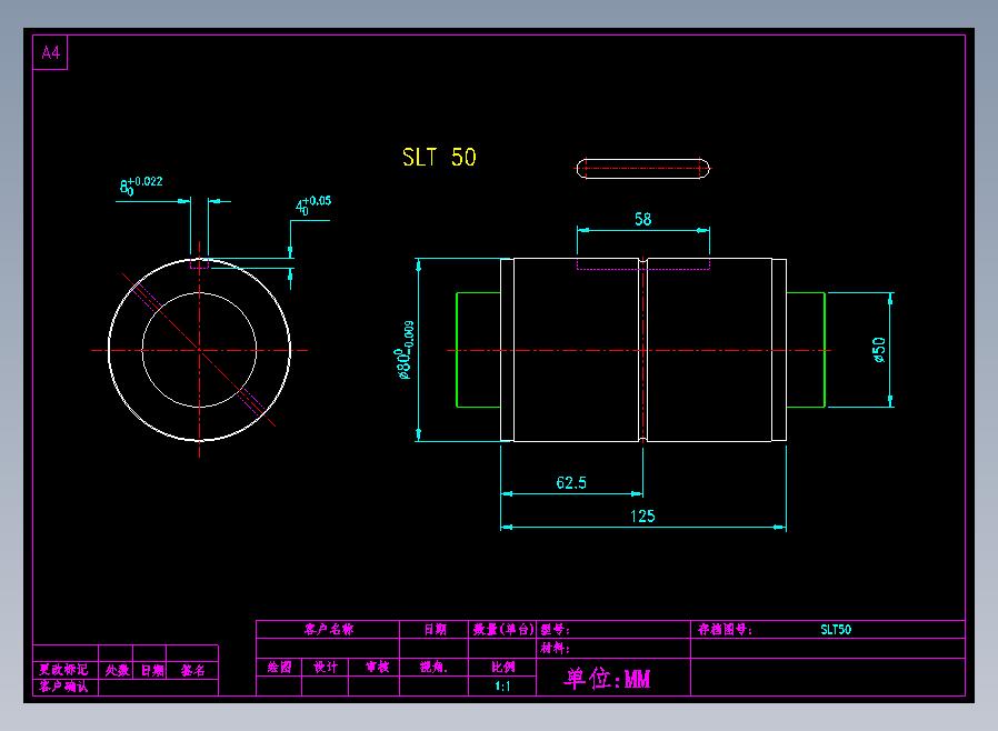 SLT 50滚珠花健、支撑座、滚珠丝杠、交叉导轨、直线模组.dwg