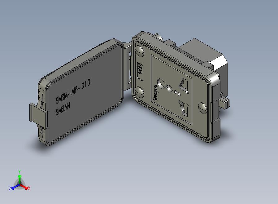 SMSM-MP-010迷你型通信面板、20A电源插座(美标3孔)