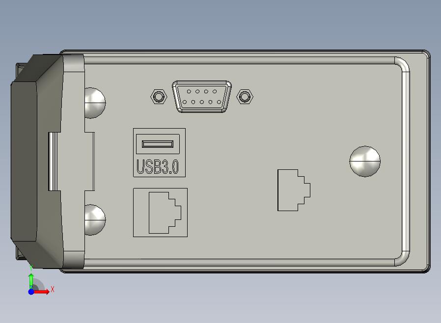 SMSM-URD-010面板、RJ45网口2、USB、D-SUB9