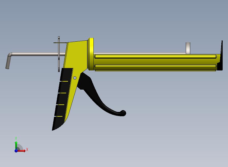 solidworks气动压胶枪