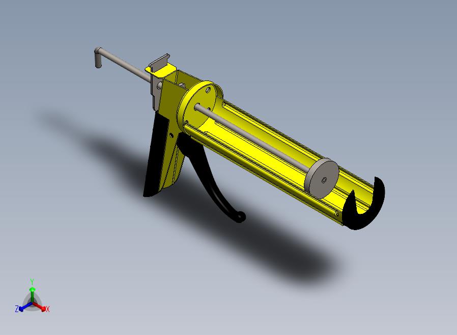 solidworks气动压胶枪