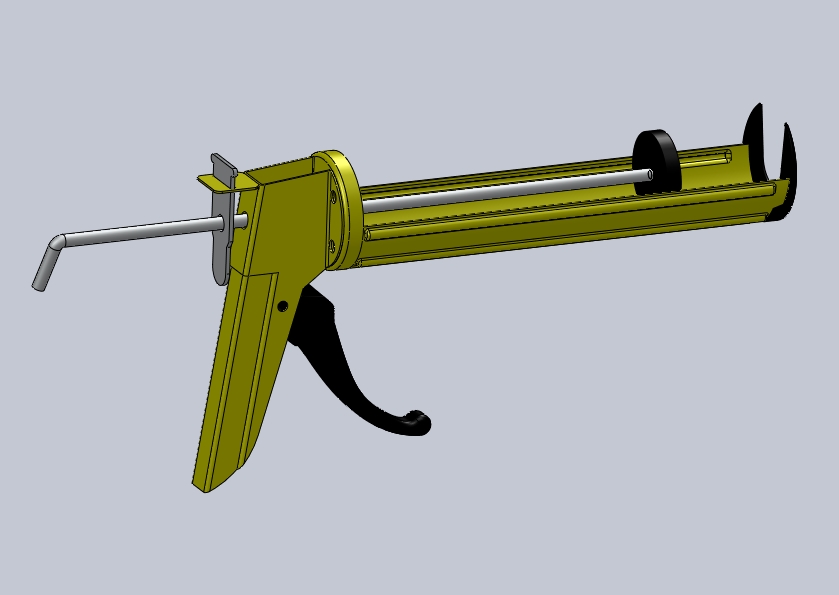 solidworks气动压胶枪