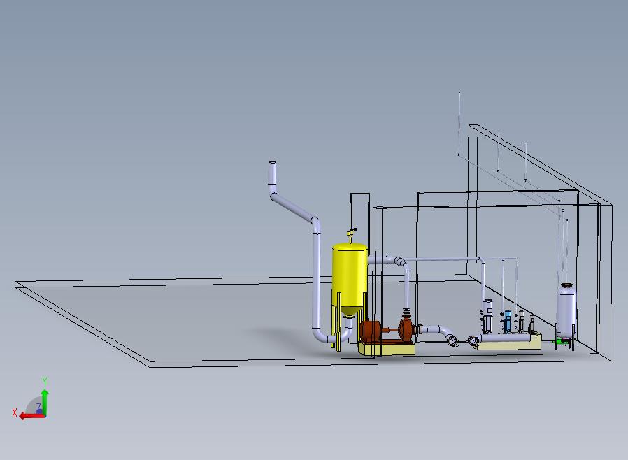 solidworks水表校验装置的泵系统