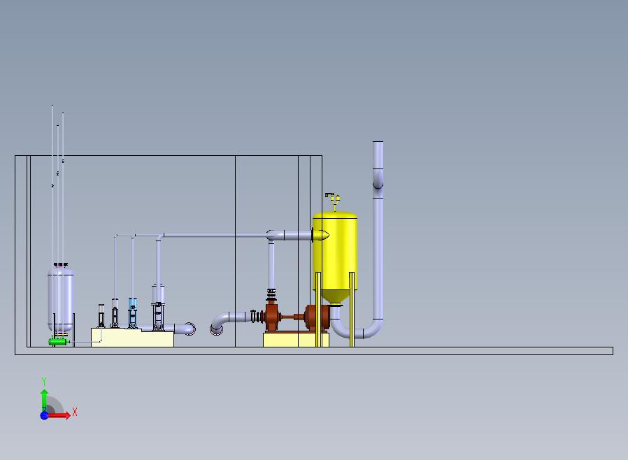 solidworks水表校验装置的泵系统