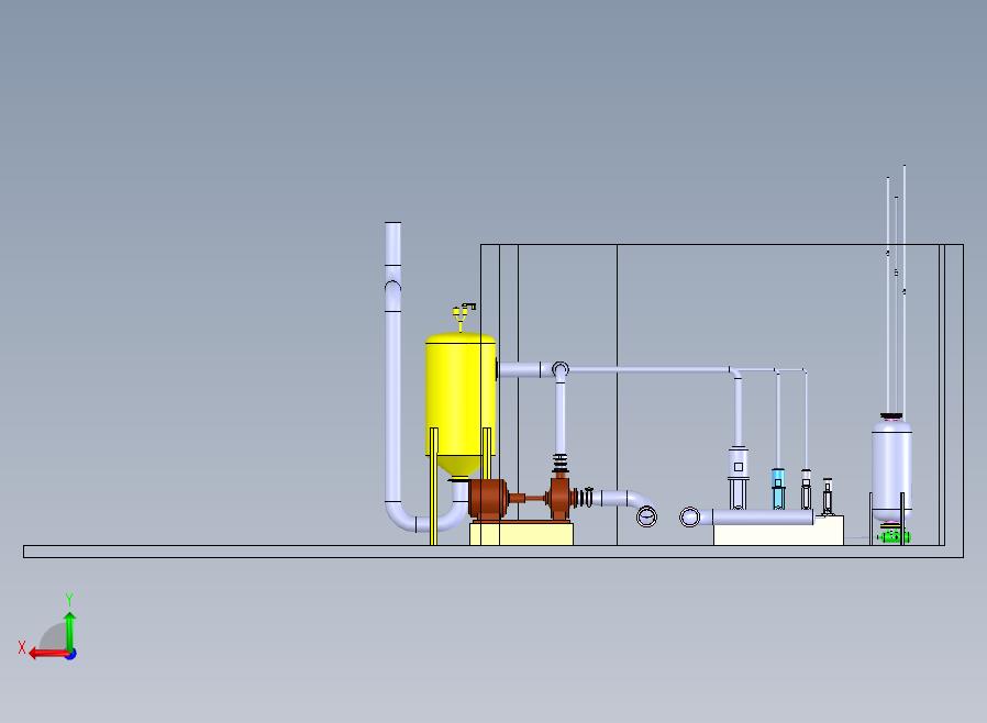 solidworks水表校验装置的泵系统