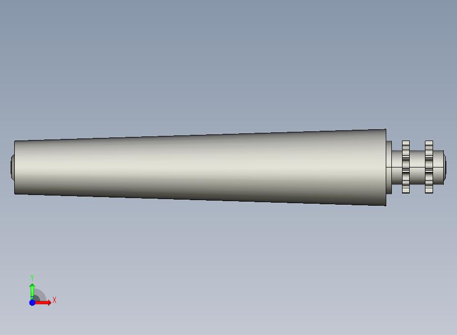 TSD2-FT-08B11T-AGL410-RL350-C1钢制动力锥形双排齿输送滚筒