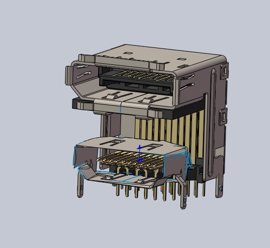 USB接口插件电子元器件