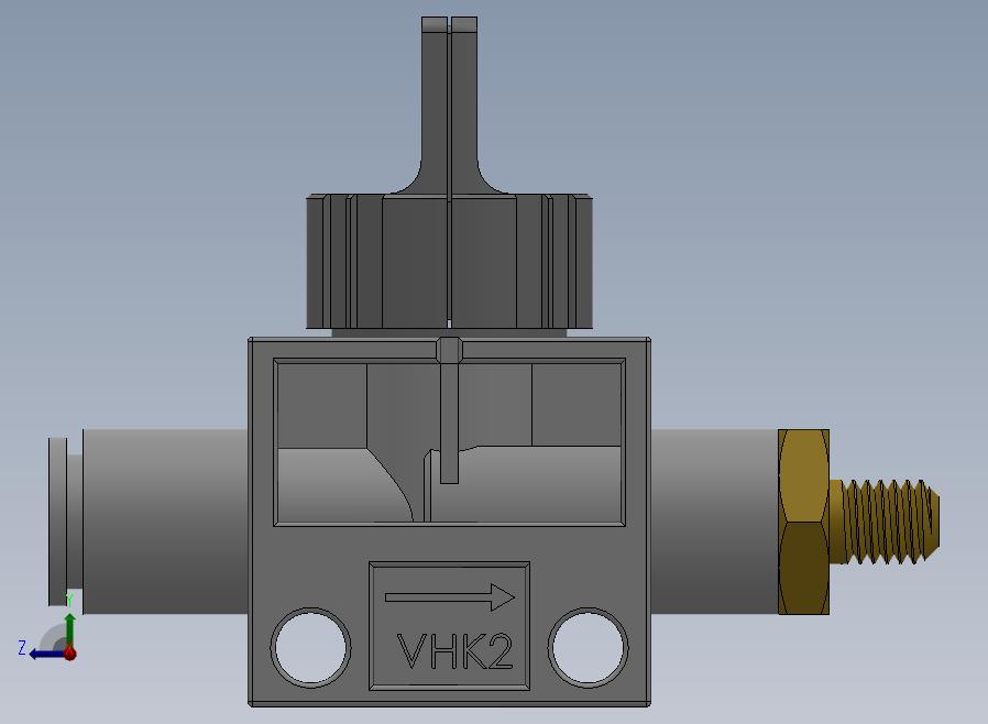 VHK系列P快速接头A外螺纹二通三通手动阀[标准型VHK2-04F-M5]