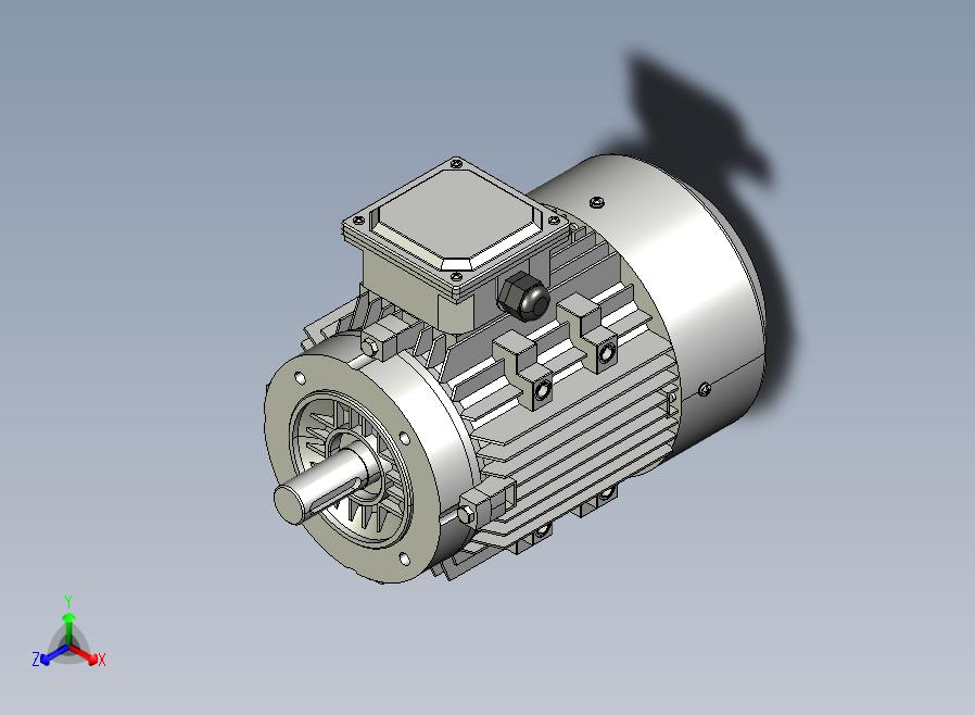 YE2系列电机B14安装(63～132L)[YE2-90S-4P-1.1kW-B14]