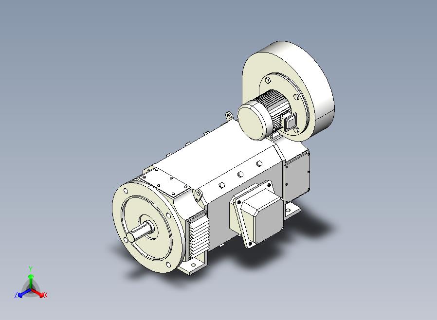 Z4-100~Z4-160卧式 端盖带底脚及凸缘(IMB35)直流电机[Z4-112╱2-1]