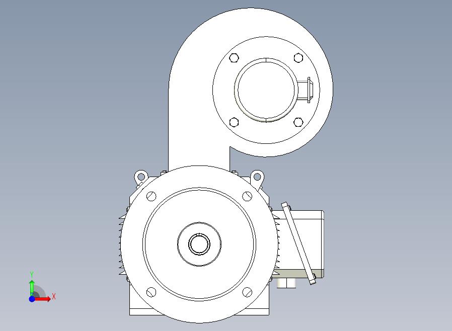 Z4-100~Z4-160卧式 端盖带底脚及凸缘(IMB35)直流电机[Z4-112╱2-1]