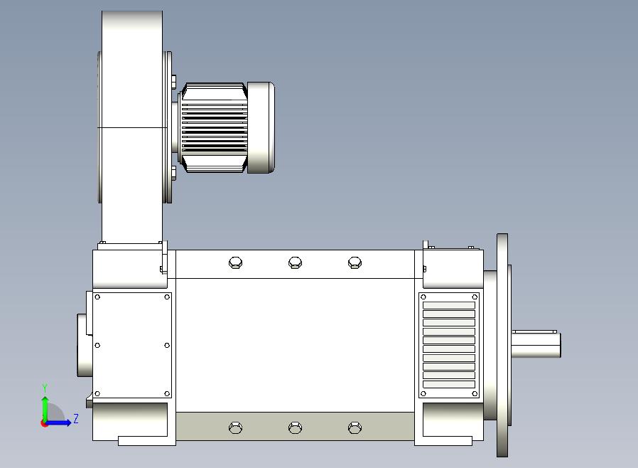 Z4-100~Z4-160卧式 端盖带底脚及凸缘(IMB35)直流电机[Z4-112╱2-1]