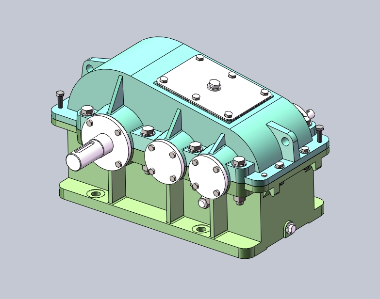 齿轮减速箱三维建模