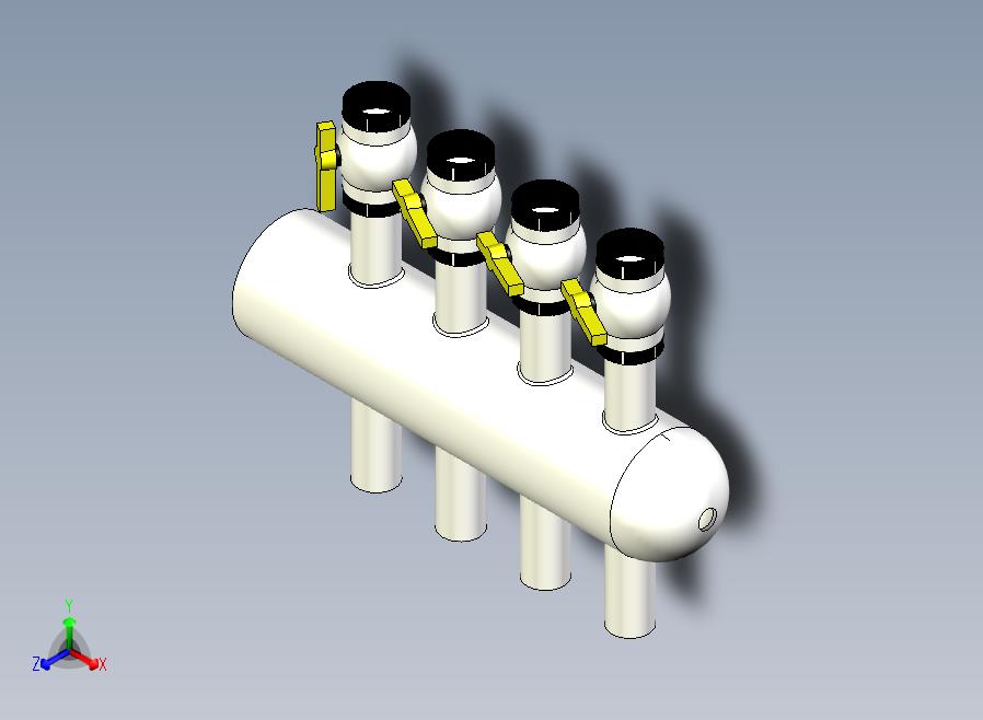 带阀门的歧管
