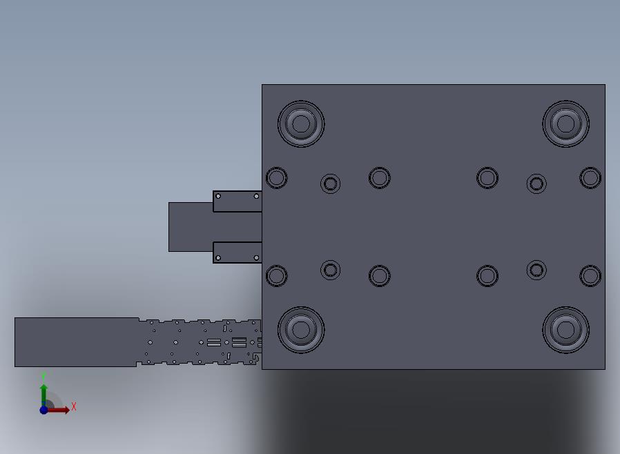 电脑机箱插簧片制作的级进模具