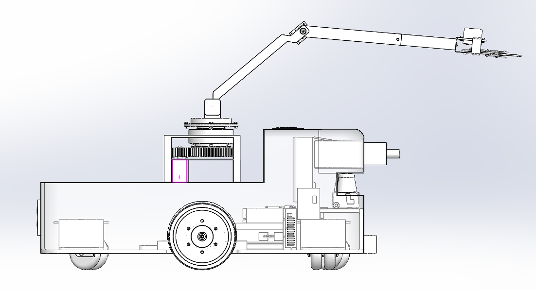 智能物料搬运小车三维+CAD+说明书