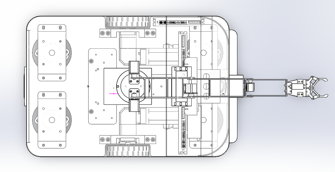 智能物料搬运小车三维+CAD+说明书