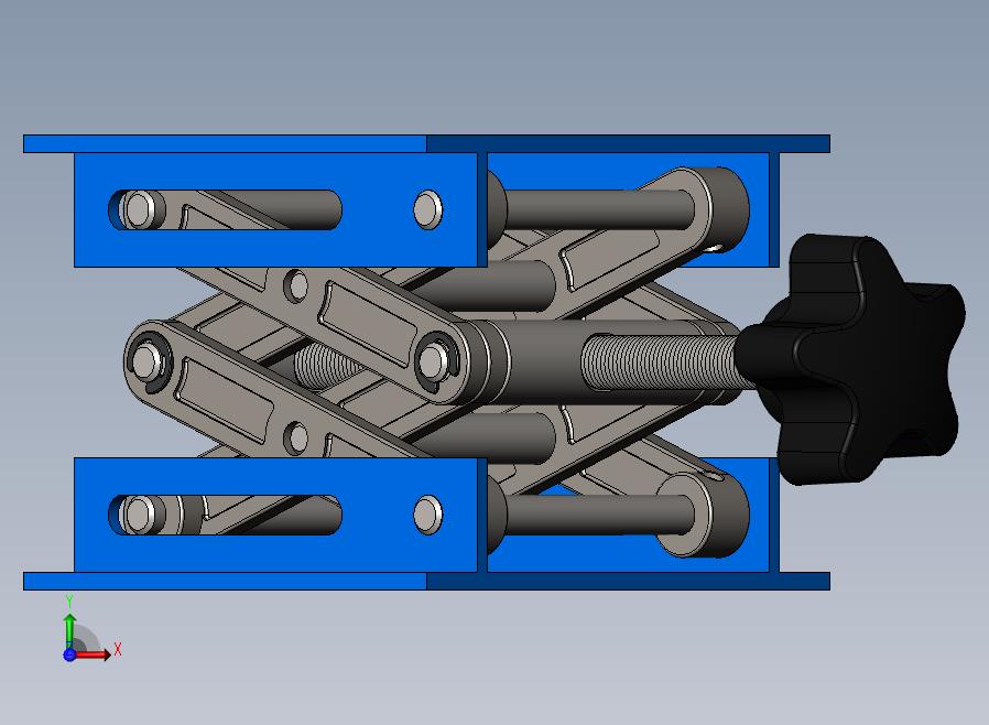 小小剪式升降机3D数模图纸+Solidworks设计