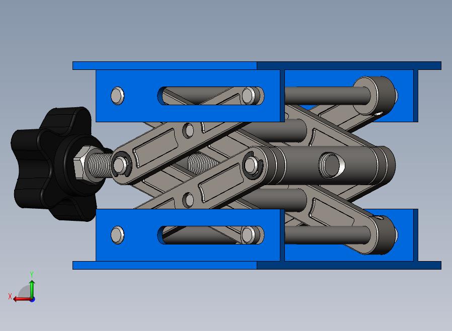 小小剪式升降机3D数模图纸+Solidworks设计