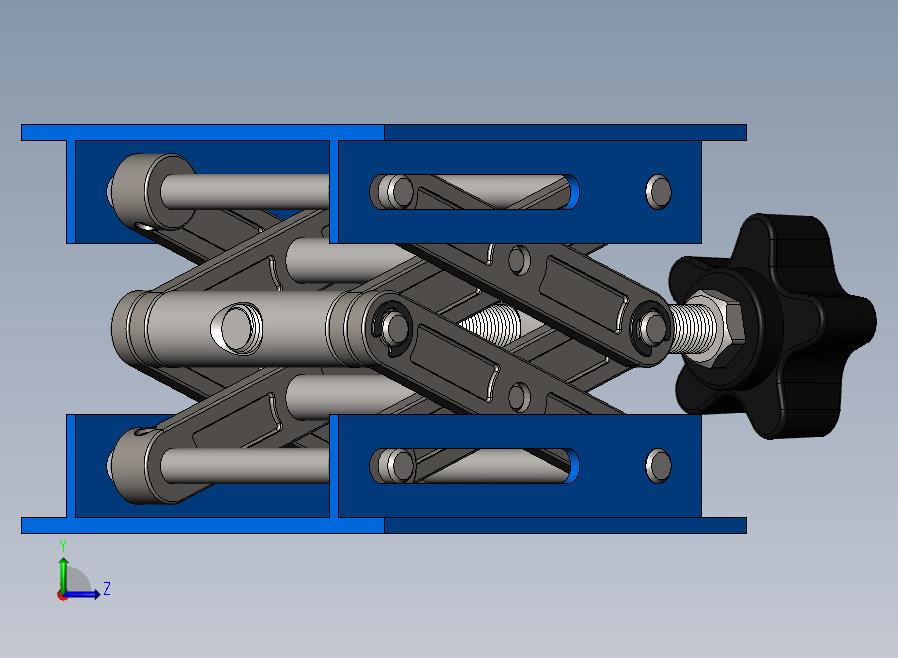 小小剪式升降机3D数模图纸+Solidworks设计