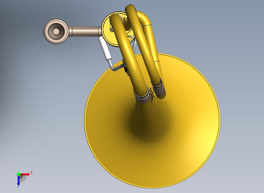 Bach+Strad乐器长号3D数模图纸+Solidworks设计