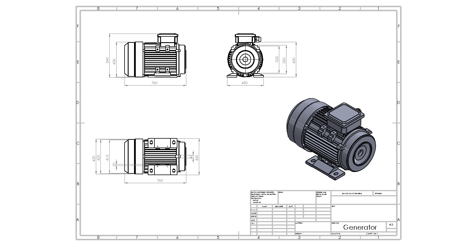 齿轮箱驱动风力涡轮机3D数模图纸+Solidworks设计