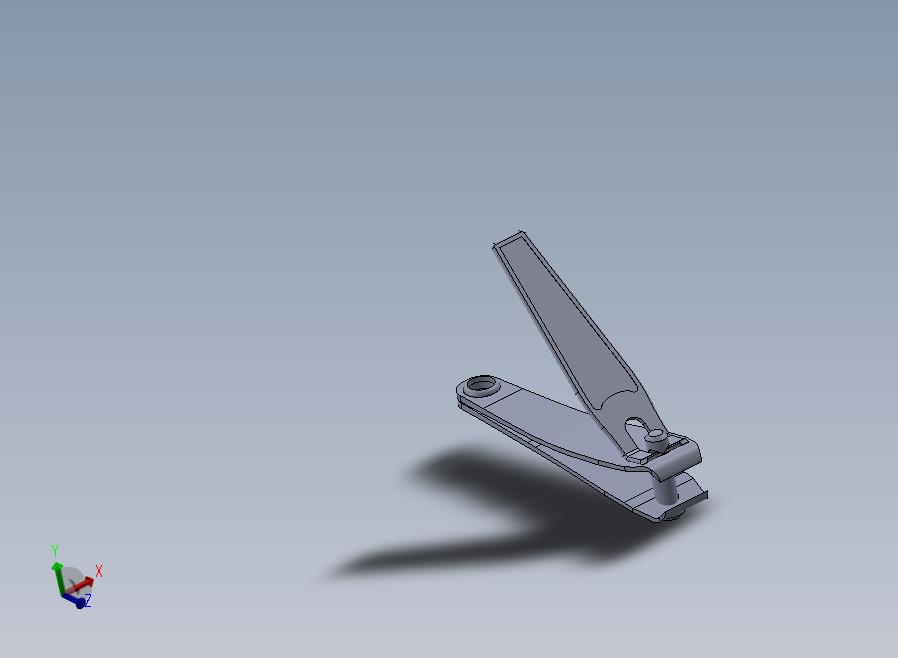 Nail+cutter简易指甲刀模型3D图纸+Solidworks设计