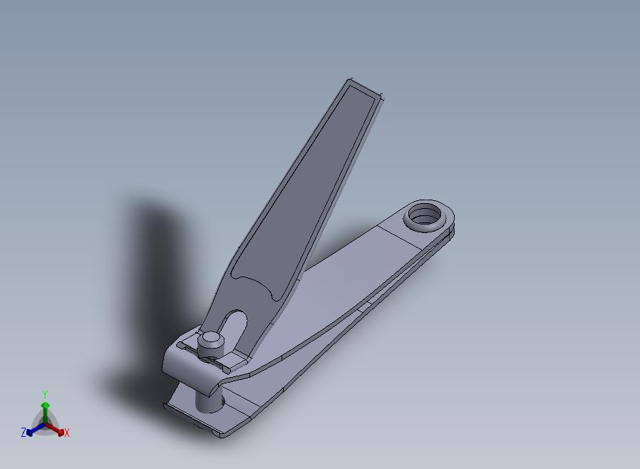 Nail+cutter简易指甲刀模型3D图纸+Solidworks设计