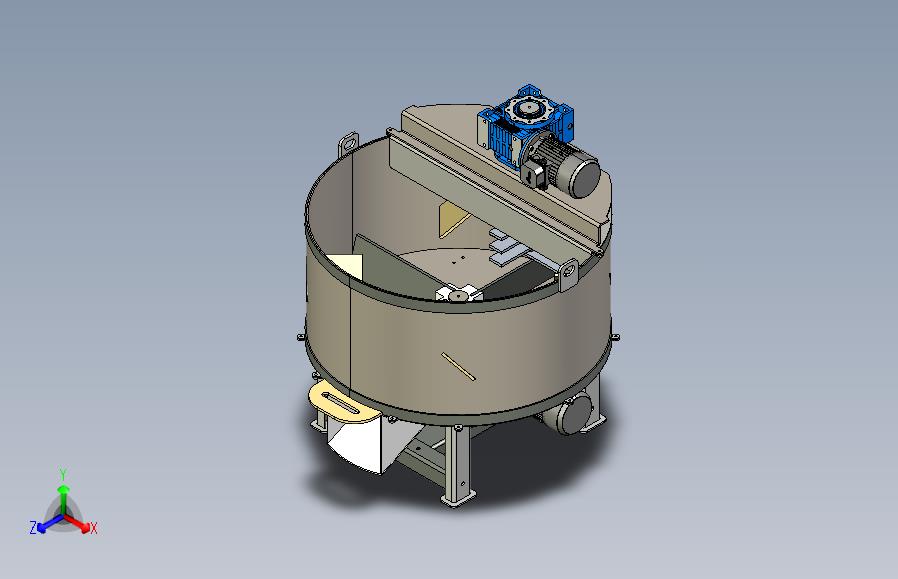 不锈钢砂芯搅拌机罐体3D图纸 STEP格式
