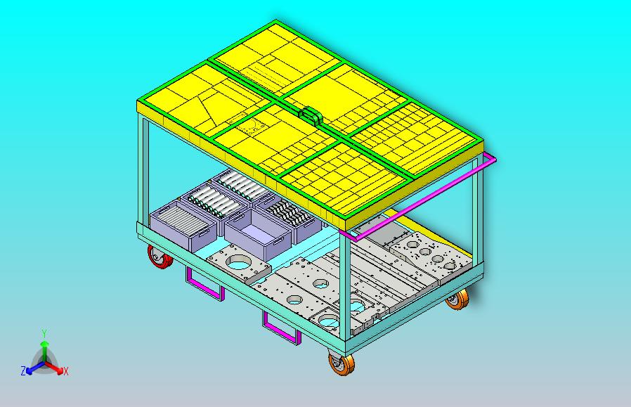 小零件 WIP 物料搬运车