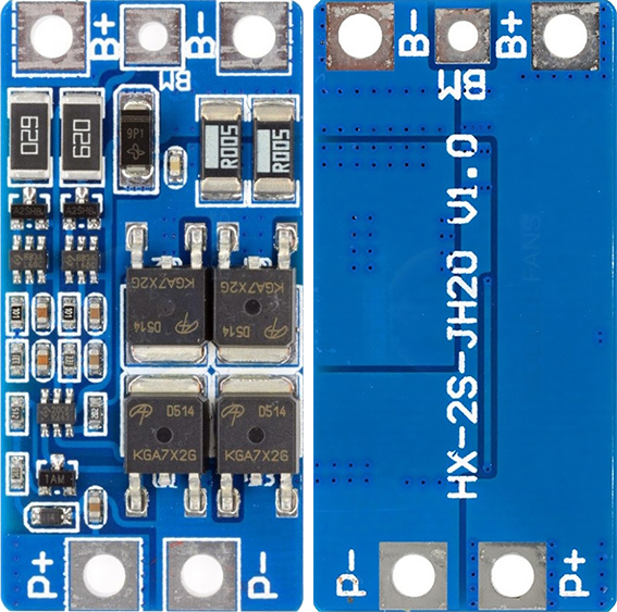 18650锂电池bms 2s 10a hx 2s jh20 13