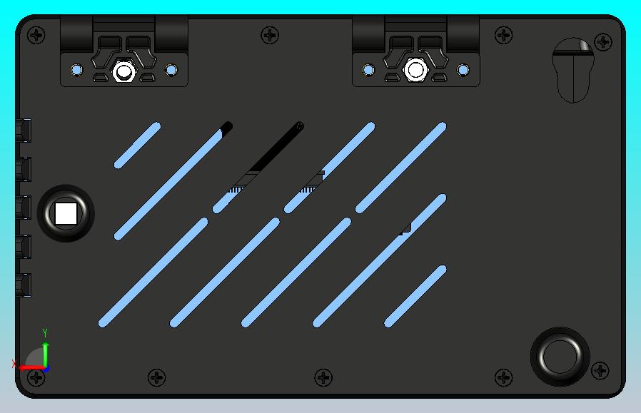 Waveshare 7英寸qled铰链外壳17