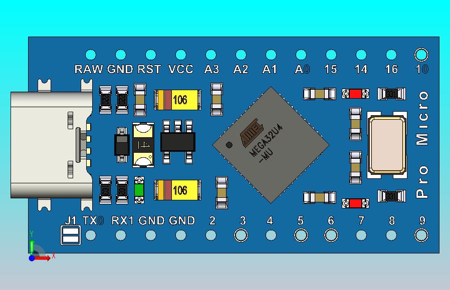 Arduino Pro Micro USB C型12