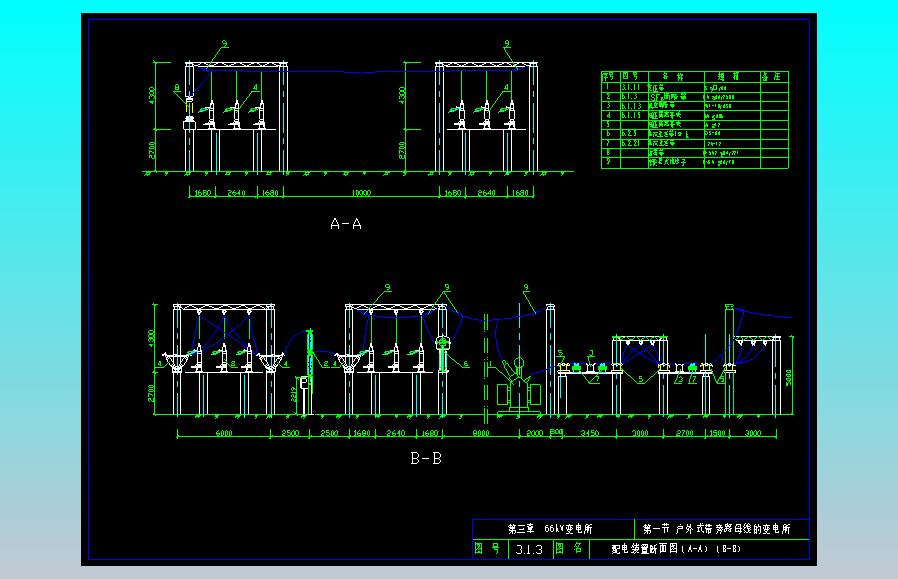 66kv变电站标准图纸