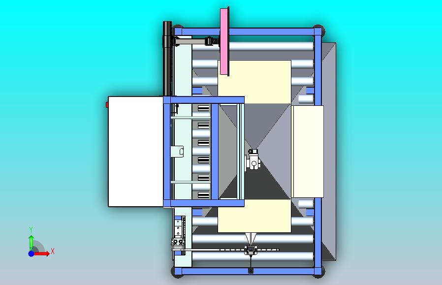 二维码扫描式质量平衡自动检测机3D图纸+STP格式