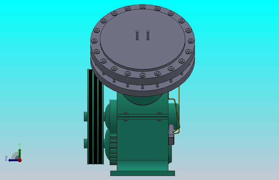 隔膜压缩机三维图-Solidworks