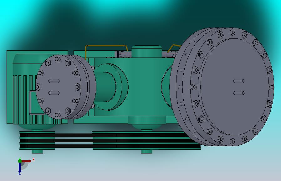 隔膜压缩机三维图-Solidworks