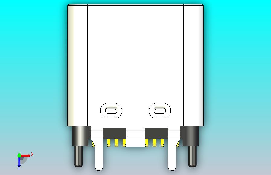 USB Type-C 24P 雌性垂直-110