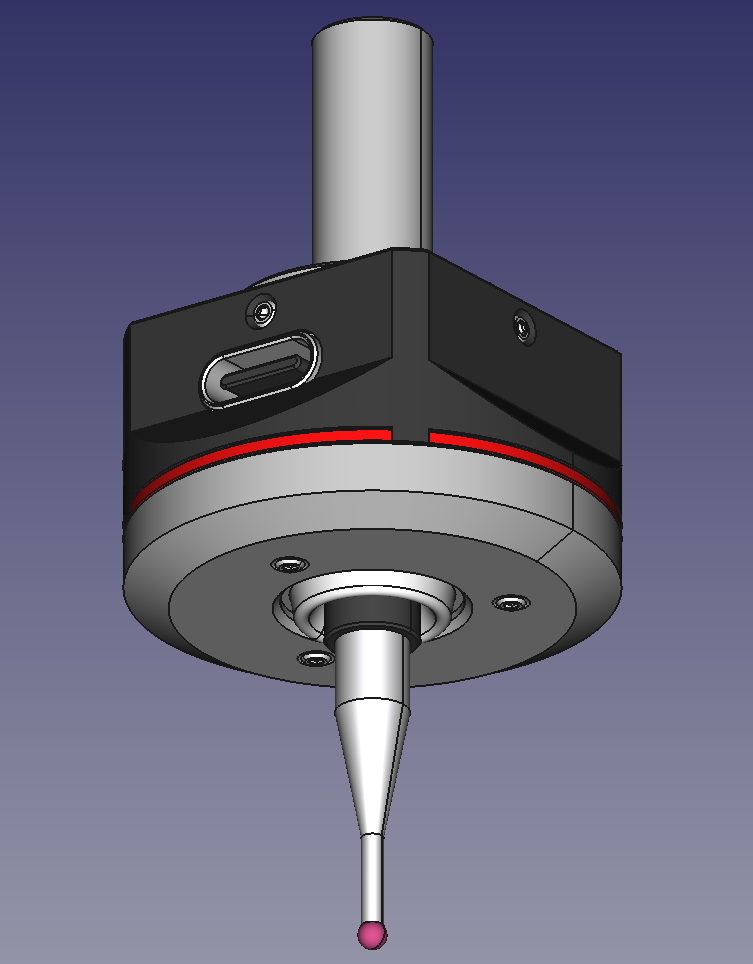 USB-C 6mm-8mm 轴 CNC 触摸探头 17