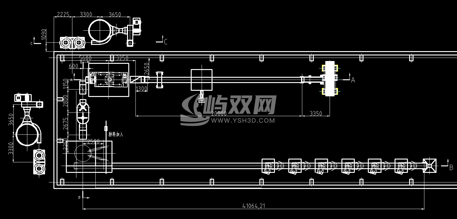 30吨铸造砂处理方案（粘土砂生产线工艺布置图）