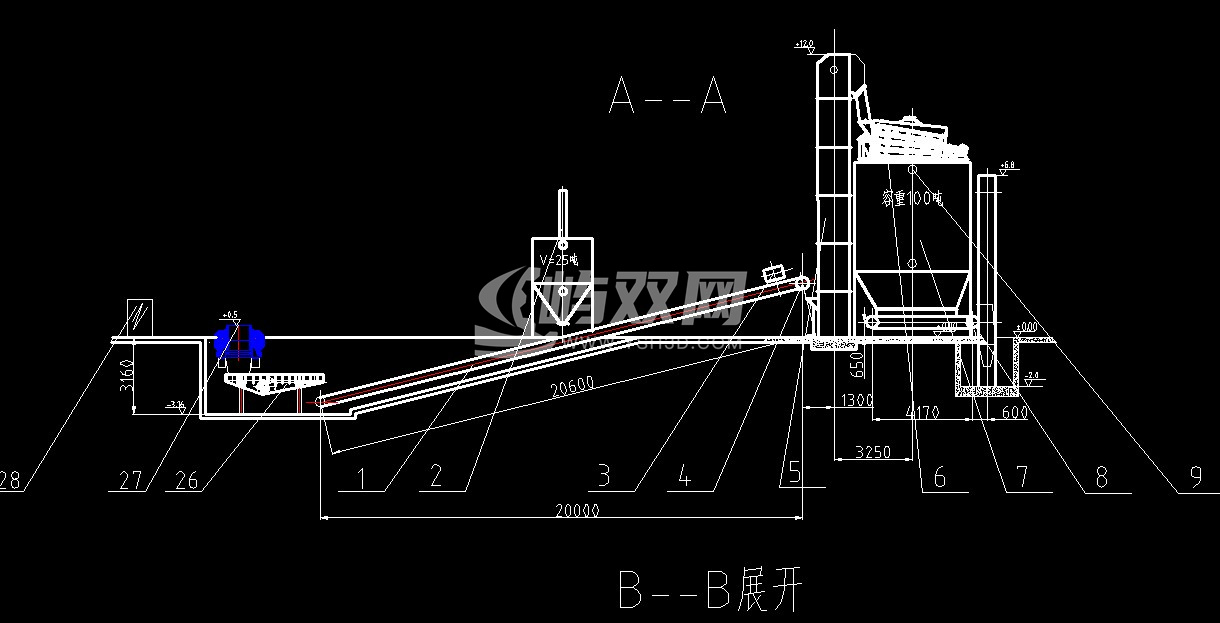 30吨铸造砂处理方案（粘土砂生产线工艺布置图）