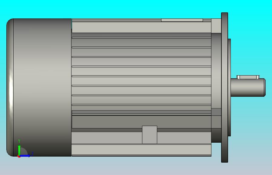 机座带底脚、端盖上有缘（带通孔）电动机 FS80～355_IM B35-90L-2-II西门子电机