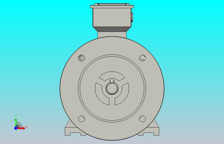 机座带底脚、端盖上有缘（带通孔）电动机 FS80～355_IM B35-90L-2-I西门子电机