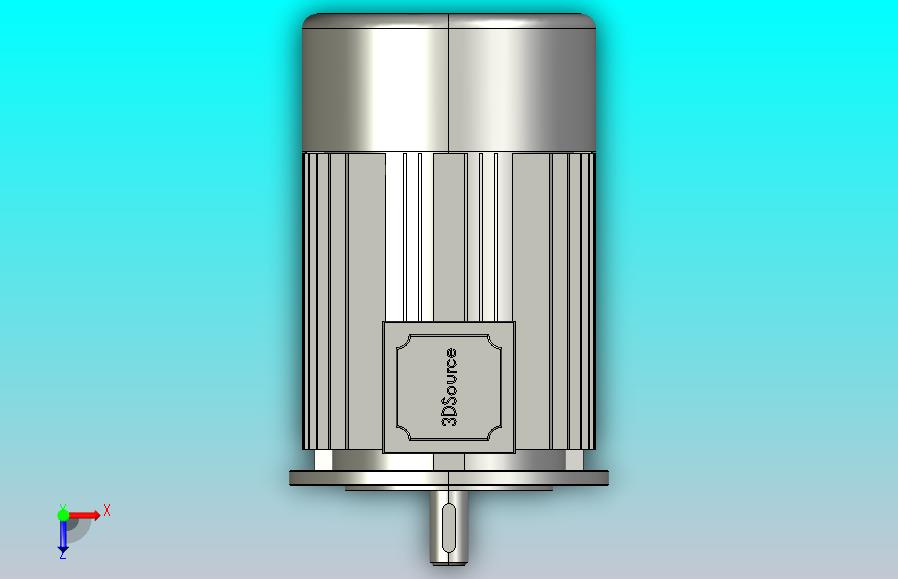 机座带底脚、端盖上有缘（带通孔）电动机 FS80～355_IM B35-90L-2-I西门子电机