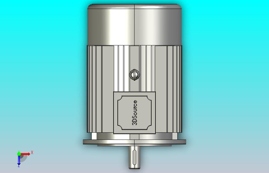 机座带底脚、端盖上有缘（带通孔）电动机 FS80～355_IM B35-112M-2-I西门子电机