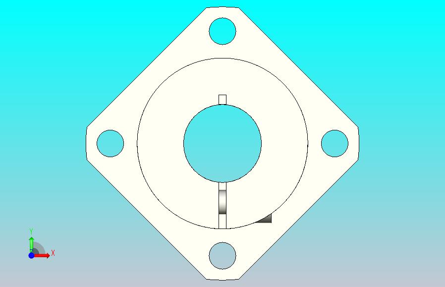 开口型标准型法兰式导向轴支座[SPK-16-C]