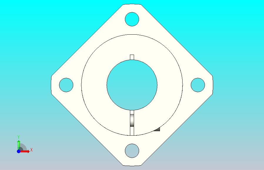 开口型标准型法兰式导向轴支座[SPK-20-C]