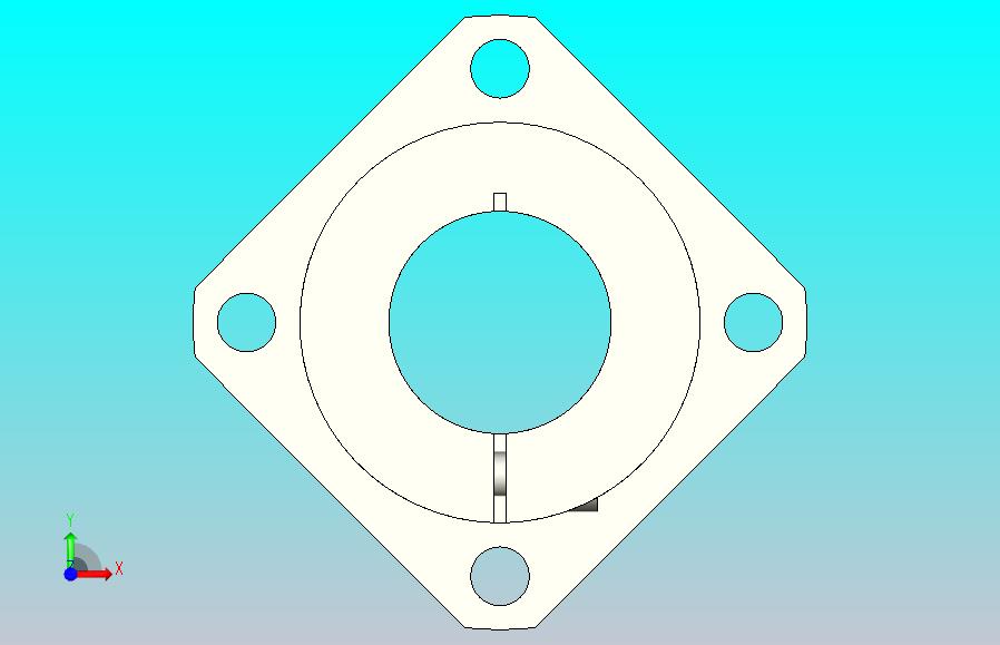 开口型标准型法兰式导向轴支座[SPK-25-C]