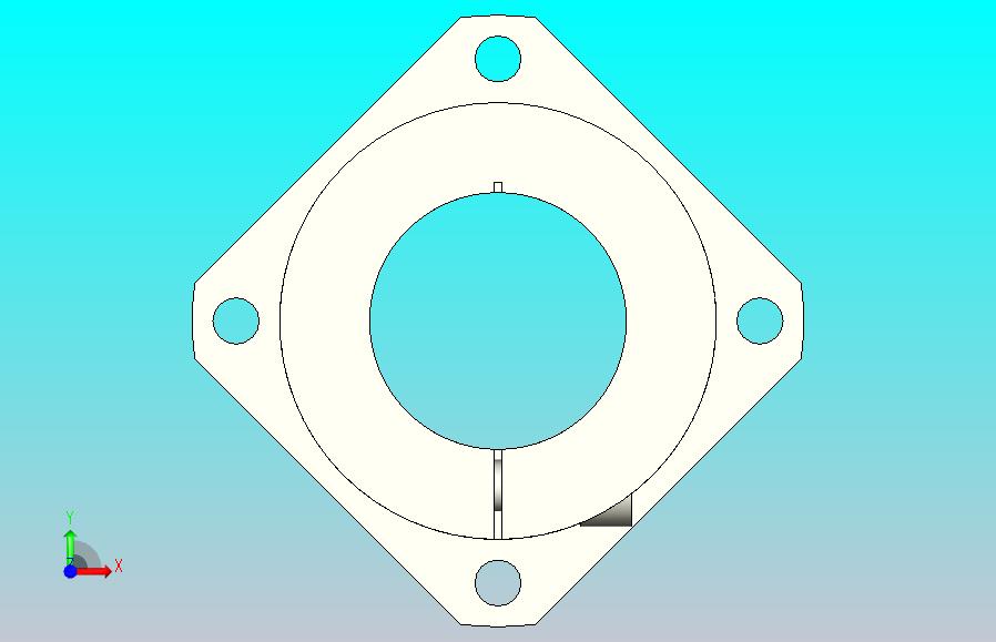 开口型标准型法兰式导向轴支座[SPK-50-C]